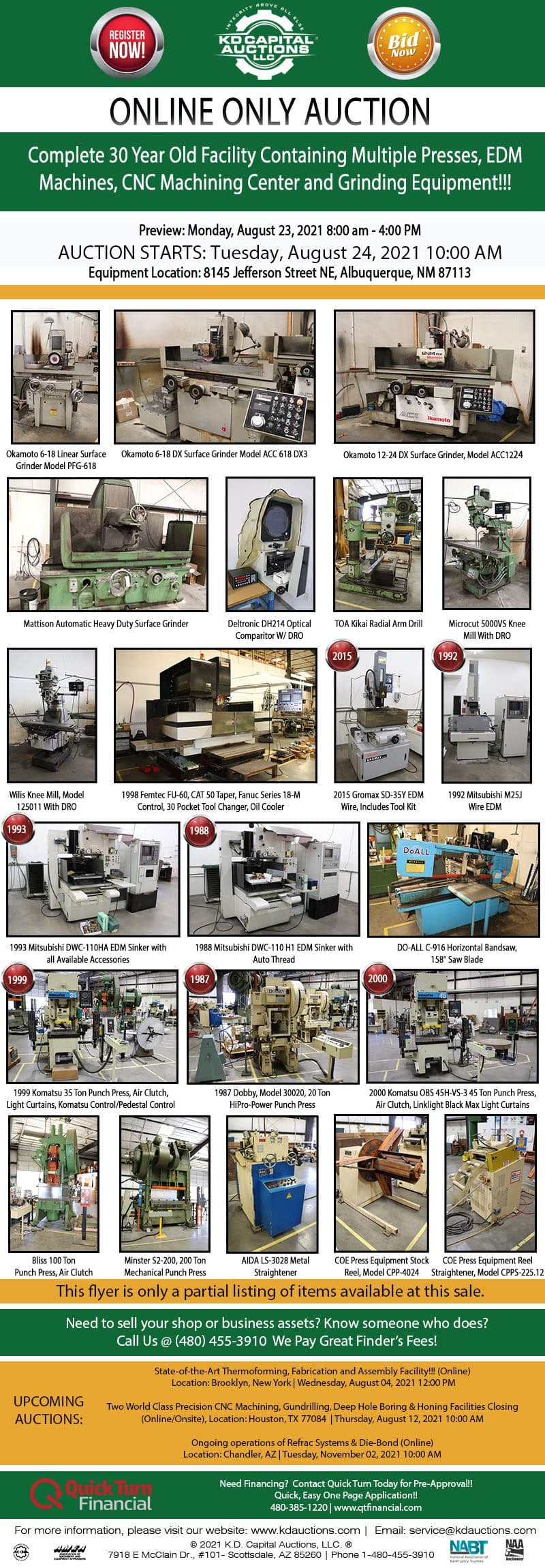 30-Year Facility: Presses & EDM — Albuquerque, NM