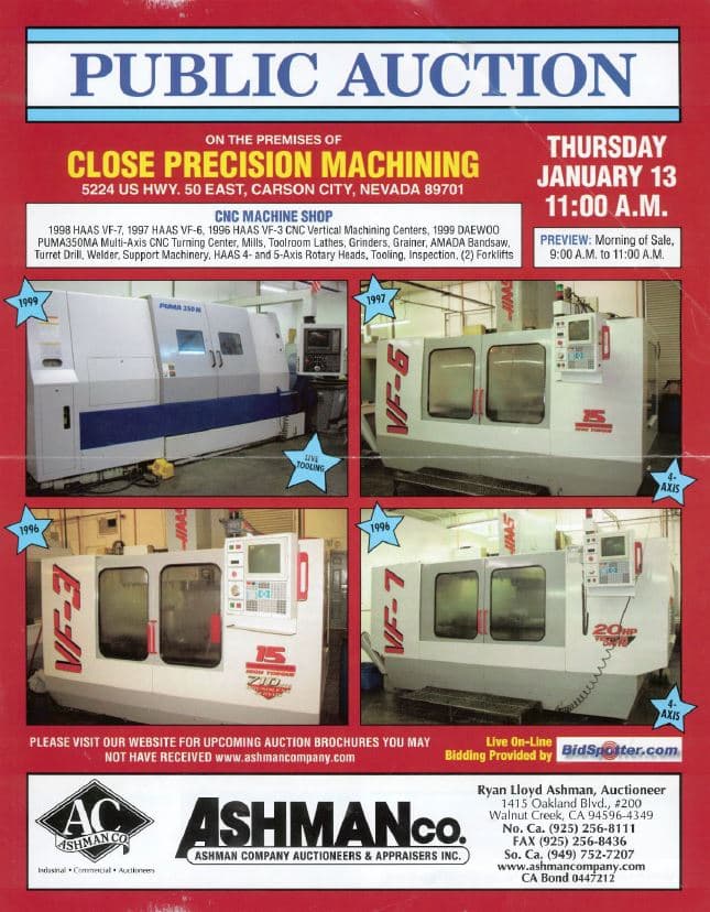 Close Precision Machining — Carson City, NV