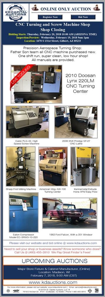 CNC Turning & Milling Facility — Gilbert, AZ