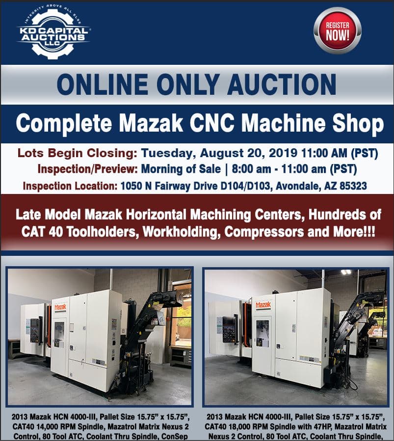 Complete Mazak CNC Machine Shop — Phoenix, AZ