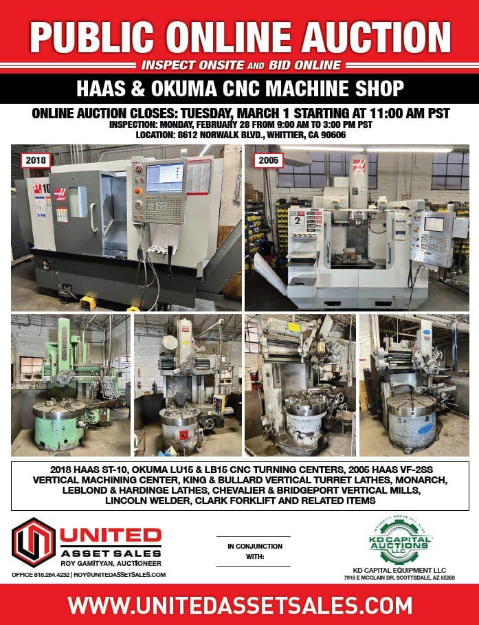 Haas & Okuma CNC Machine Shop — Whittier, CA
