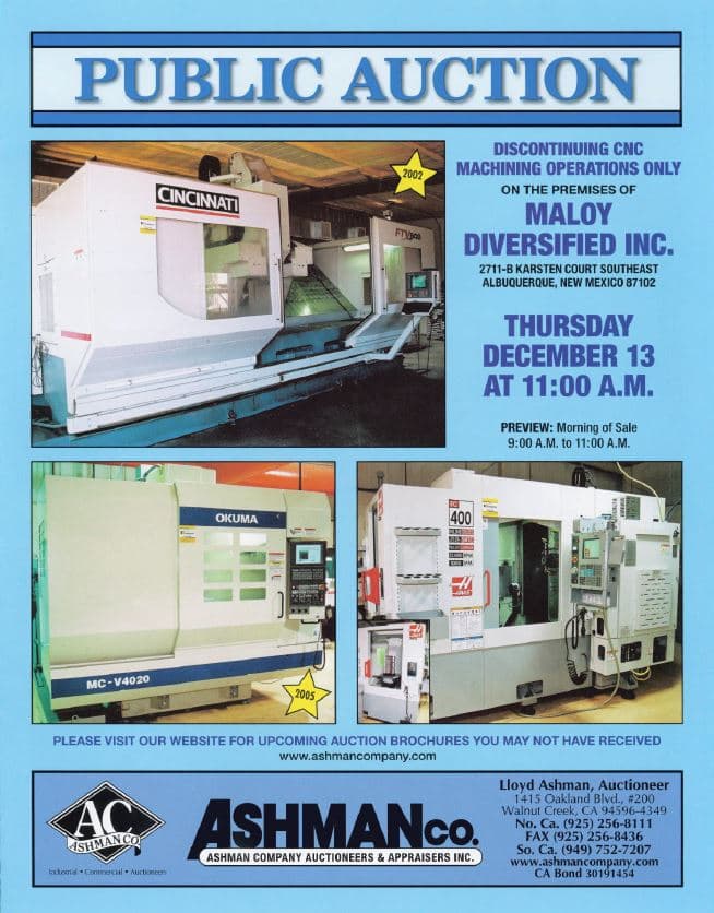 Maloy Diversified Inc — Albuquerque, NM