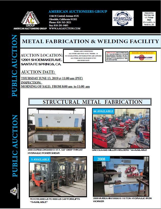 Metal Fabrication & Welding Facility — Santa Fe Springs, CA