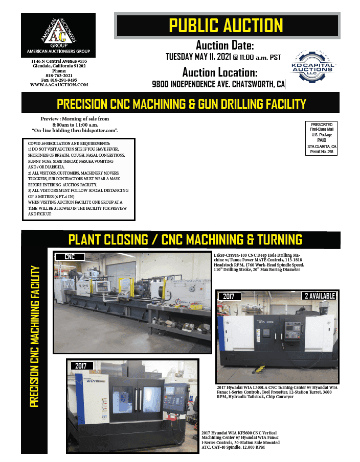 Precision CNC & Gun Drilling Facility — Chatsworth, CA