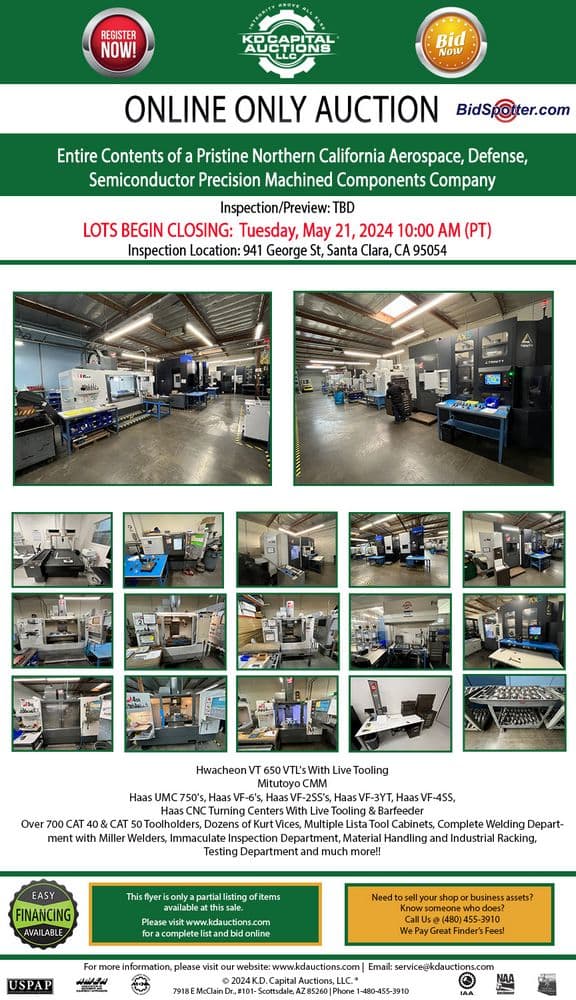 Pristine Aerospace, Defense & Semiconductor Facility — Santa Clara, CA