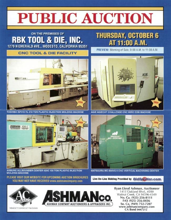 RBK Tool & Die Inc — Modesto, CA