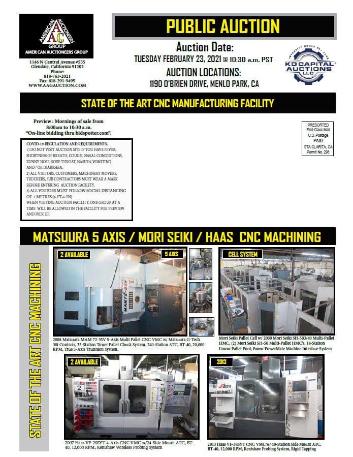 State-of-the-Art CNC Manufacturing Facility — Menlo Park, CA