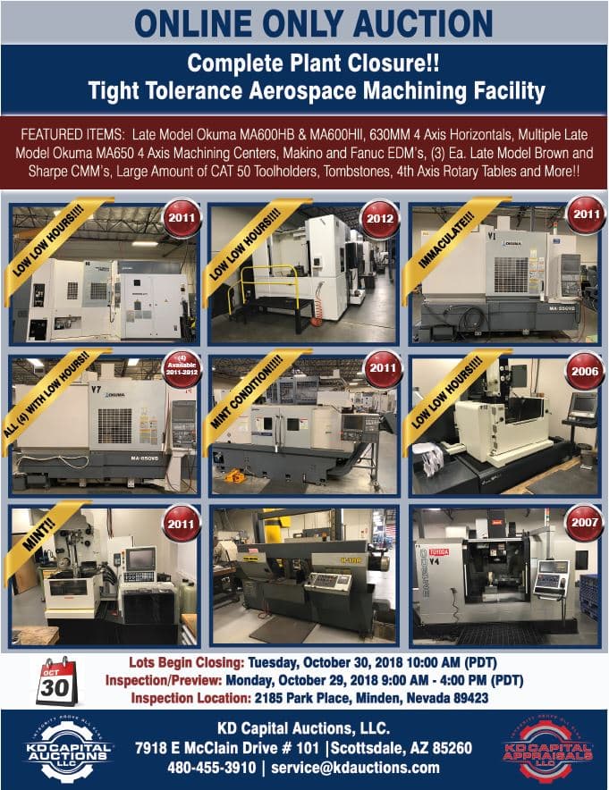 Tight-Tolerance Aerospace Machining Facility — Utah