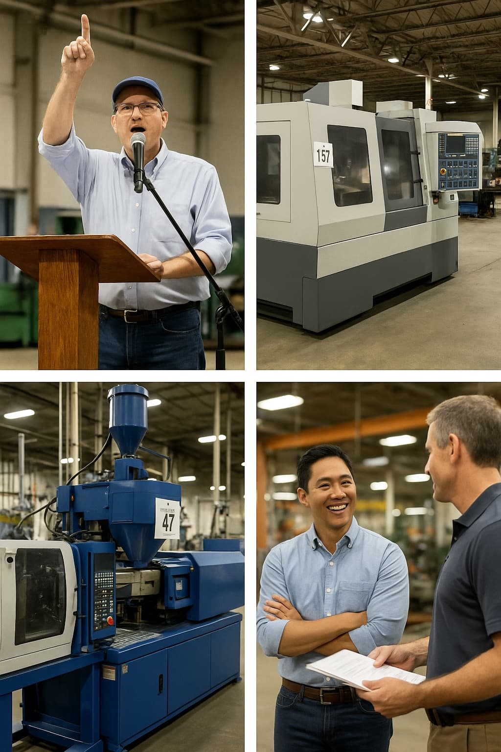KD Auctions, industrial equipment auctions, auctioneer, and team
