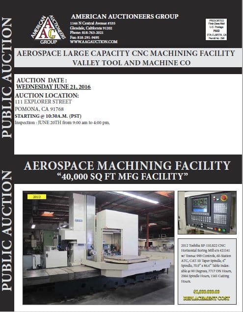 Aerospace Large-Capacity Machining Facility — Pomona, CA