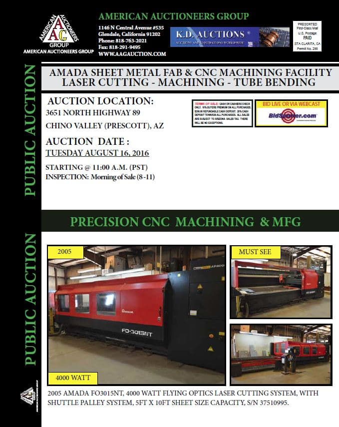 Amada Sheet Metal Fabrication — Chino Valley, AZ