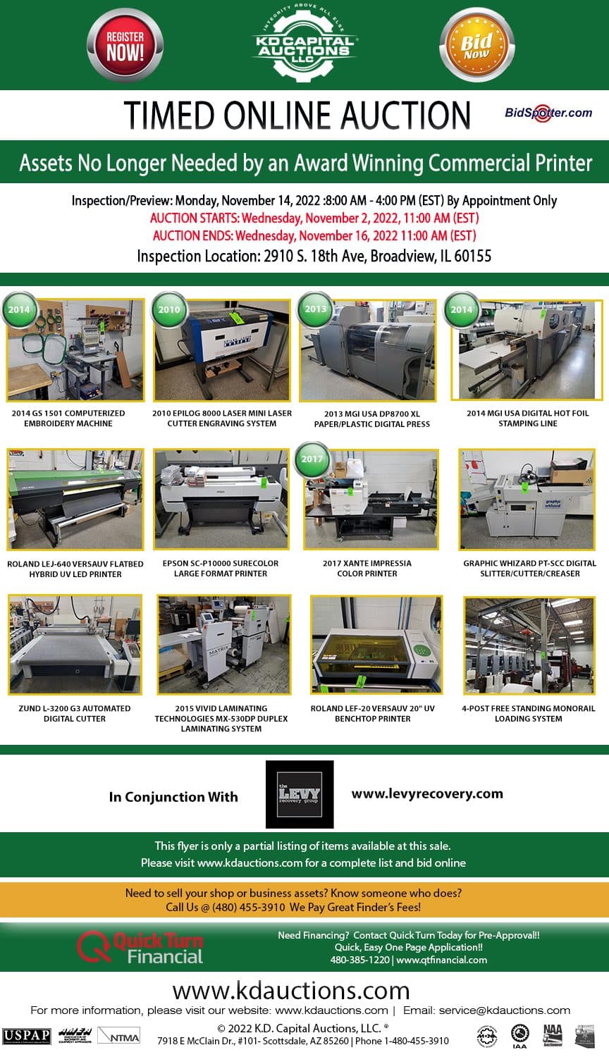 Kelvyn Press — Commercial Printing, Broadview, IL