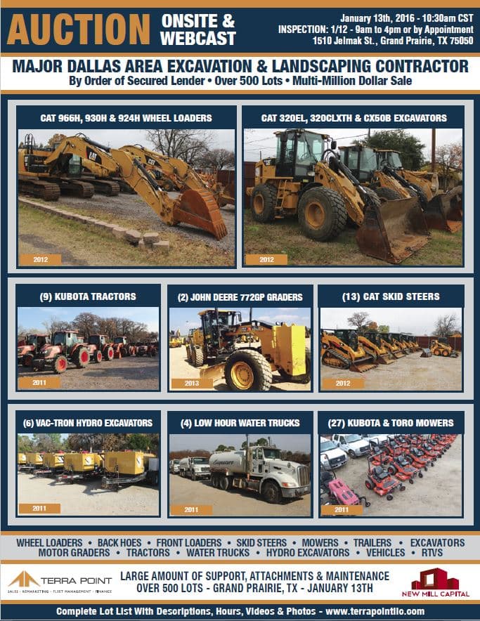 Multi-Million Dollar Excavation & Heavy Equipment — Grand Prairie TX