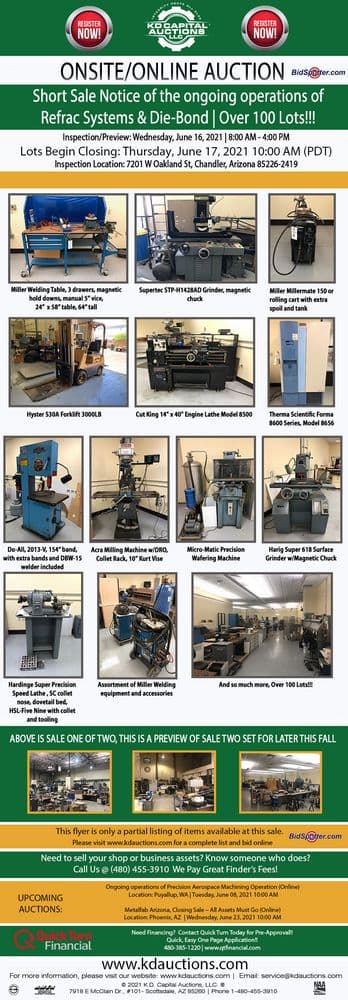 Refrac Systems — Die Bond Equipment, Chandler, AZ