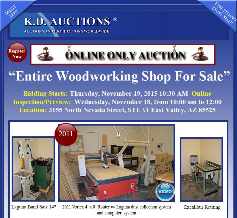 Wood Sign & Picture Frame Manufacturer — Complete Liquidation, Phoenix AZ