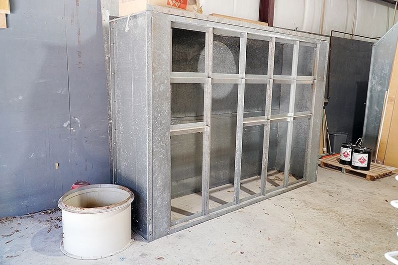 Open Face Spray Booth