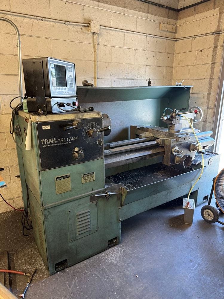 1998 Southwestern Industries Trak TRL-1745P, 17" x 45" CNC Flat Bed Lathe