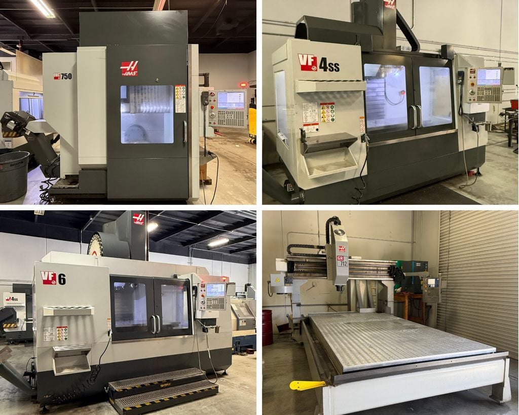Surplus CNC Machinery and Shop Support Equipment from Southern California Precision Machining Company