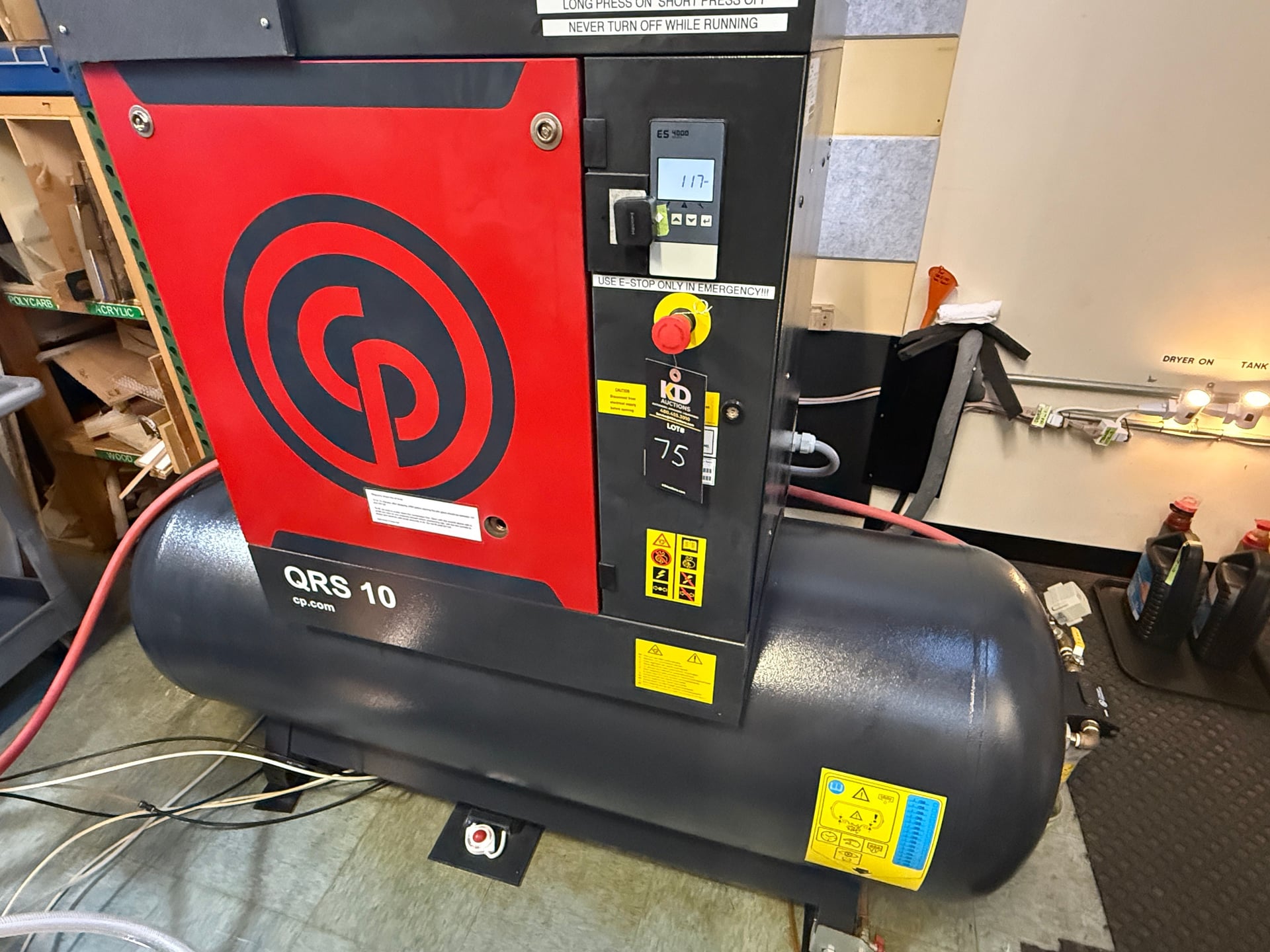 Chicago Pneumatics QRS-10TM120 10-HP Rotary Screw Air Compressor (2020)