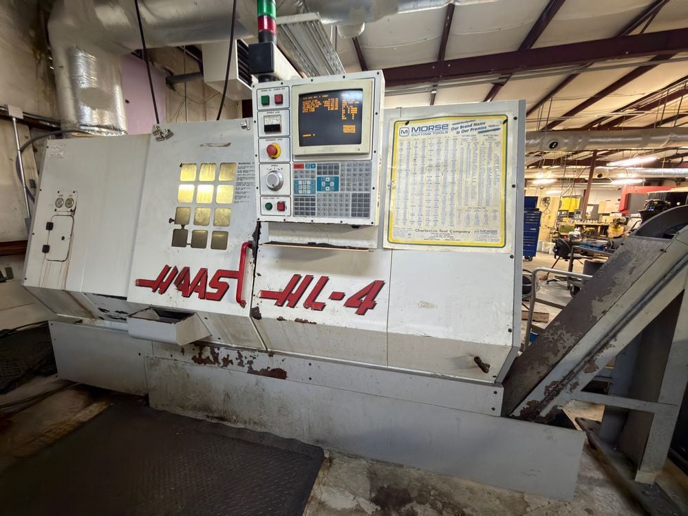 1998 Haas HL-4, CNC Lathe