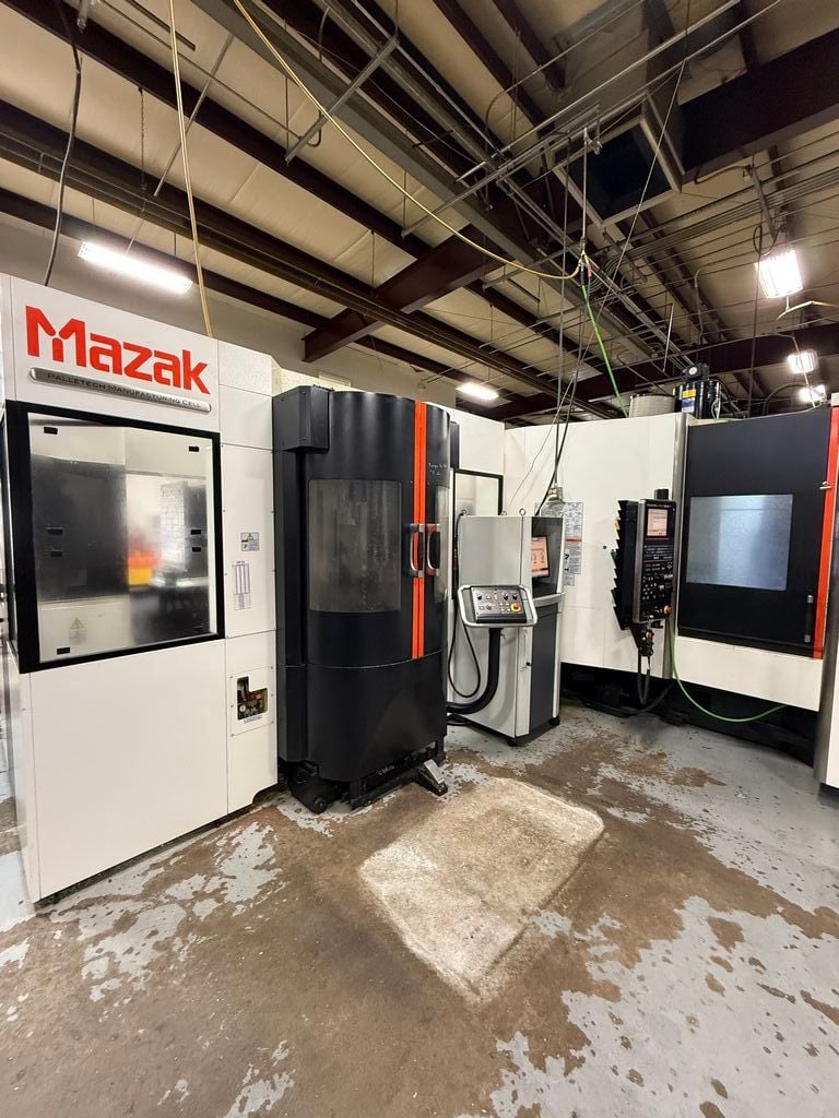 Mazak Palletech Manufacturing Cell with Nexus 5000-III & HCN-5000 Horizontal Machining Centers