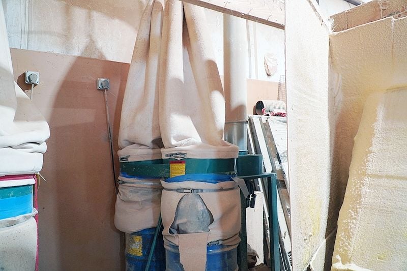 (2) Available! Grizzly 5HP, Twin Bag Dust Collector